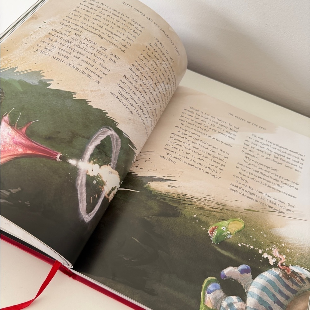 Harry Potter and the Sorcerer's Stone Red Hardcover Book - Picture 5 of 6